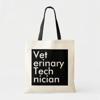 Bolsa Tote Black Square Veterinary Technician