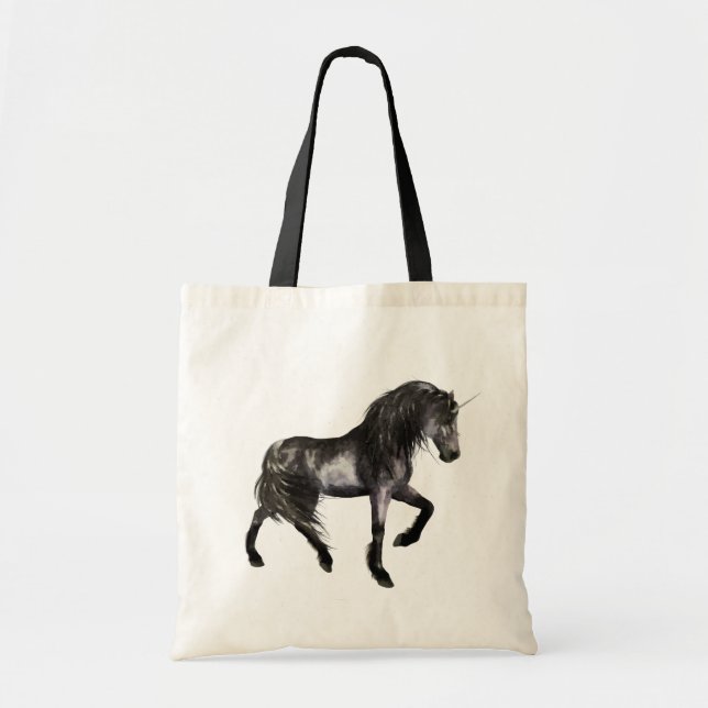 Bolsa Tote Black Unicorn Bag (Frente)