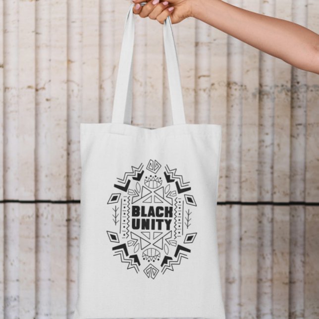 Bolsa Tote Black Unity Mandala (Criador carregado)