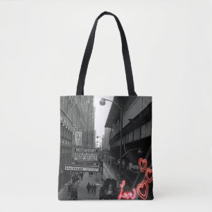 Bolsa Tote Blackhawk Restaurant Sinal Neon Love de Chicago de