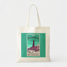Blackpool Seaside Resort England Vintage Art
