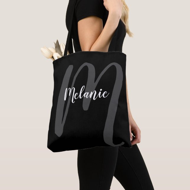 Bolsa Tote Blacktote. estilo de vida preto (Close Up)