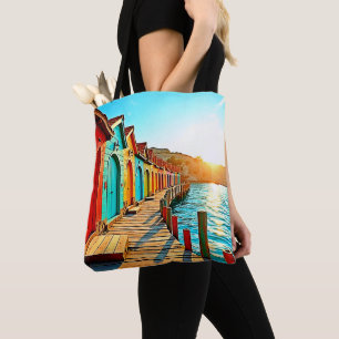 Bolsa Tote Blisas Sunset: Matizes à beira-mar