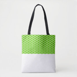Bolsa Tote Bloco de Cor Branca do Padrão Honeycomb do Limão C