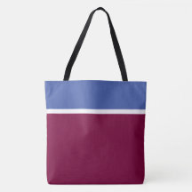 Bloco de Cor Moderno Azul Médio Branco Framboesa V