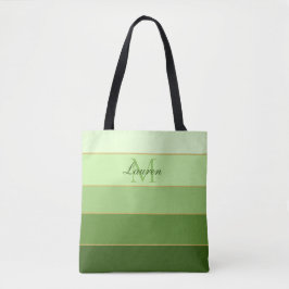 Bolsa Tote Bloco de Cores de Ombro Verde Personalizado