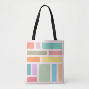 Bolsa Tote Blocos Geométricos abstrato