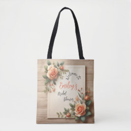 Bolsa Tote Blooming for Emily: Um Chá de panela Personalizado
