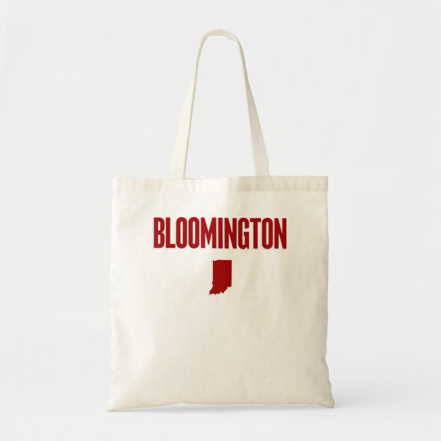 Bolsa Tote Bloomington Indiana Home State (Frente)