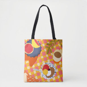 Bolsa Tote Blooms e Brunch