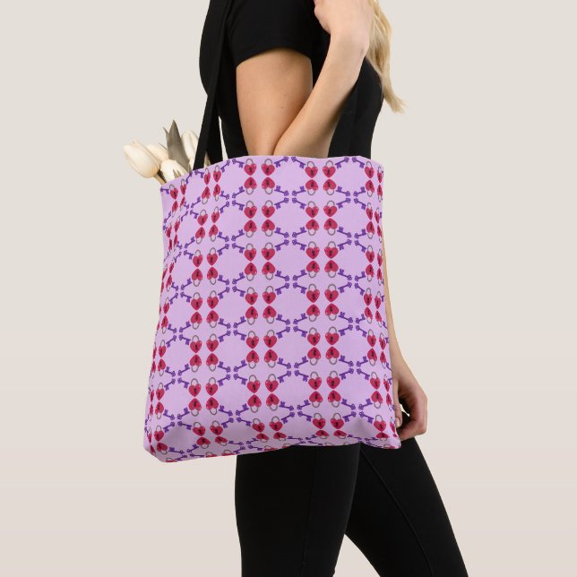 Bolsa Tote Bloqueio de Amor + Chave (Close Up)