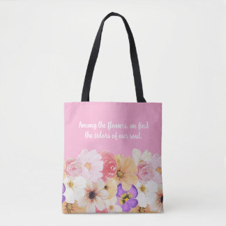 Bolsa Tote Blossomas em Harmonia: Uma Sinfonia de Cores