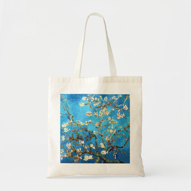 Bolsa Tote Blossoming Almond Tree Van Gogh Fine Art (Frente)