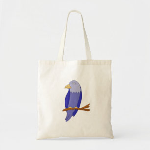 Bolsa Tote Blue bird on a branch