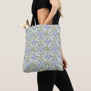 Bolsa Tote Blue Blooms Ditsy Floral