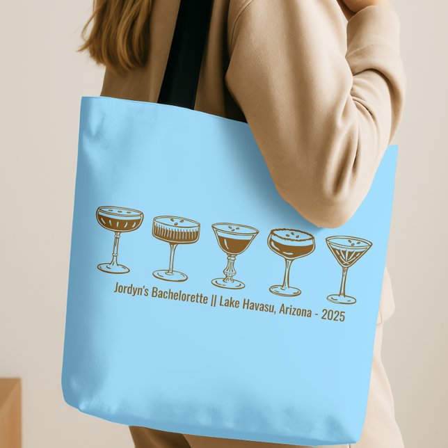 Bolsa Tote Blue Bridesmaid Espresso Martini Bachelorette  (Criador carregado)