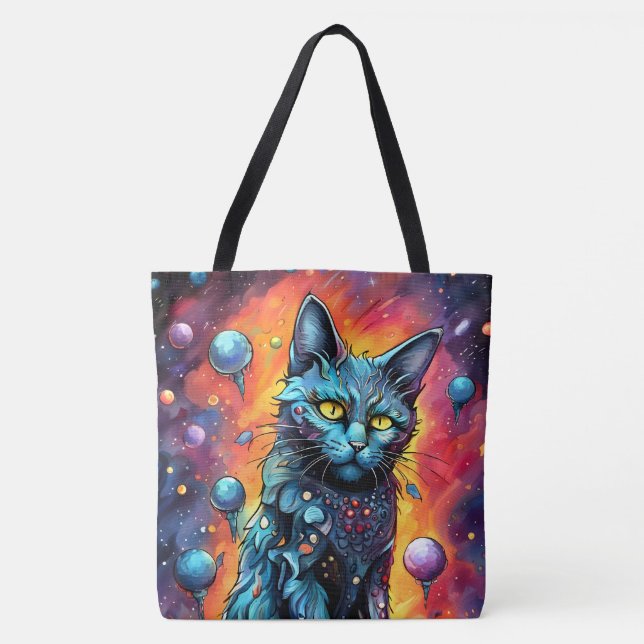 Bolsa Tote Blue Cat I (Frente)