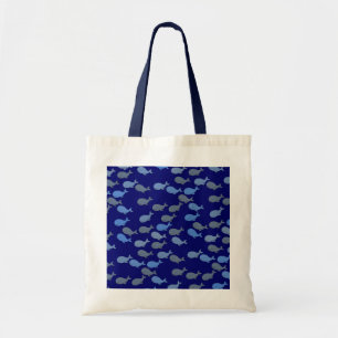 Bolsa Tote blue cute whales