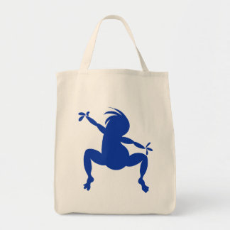 Bolsa Tote Blue Dancing Kokopelli