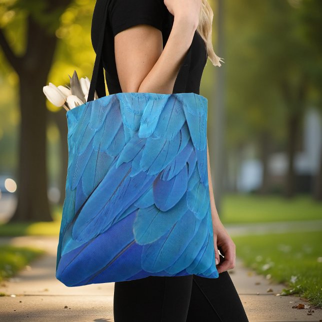 Bolsa Tote Blue feathers (Criador carregado)