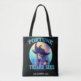 Bolsa Tote Blue Fortune Teller _ Halloween