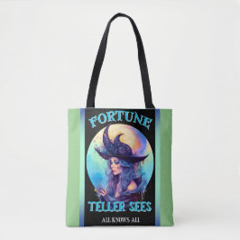 Bolsa Tote Blue Fortune Teller _ Halloween