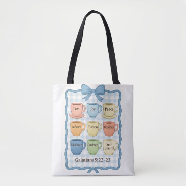 Bolsa Tote Blue fruit of the Spirit (Frente)