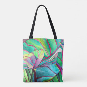 Bolsa Tote Blue Hawaii - Folhagem tropical