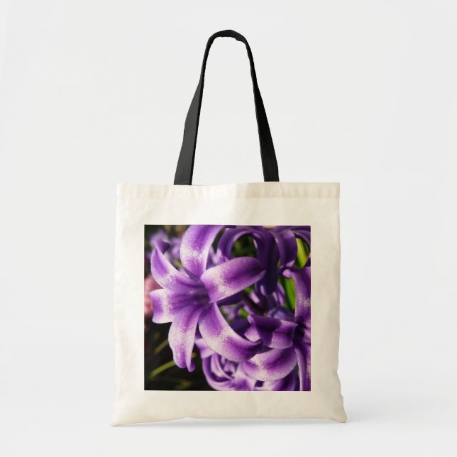 Bolsa Tote Blue Hyacinth I Primavera Floral (Frente)