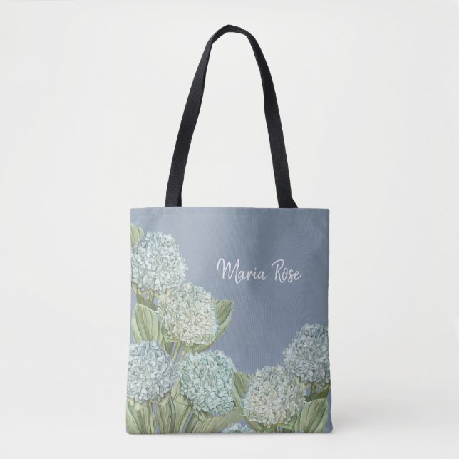Bolsa Tote Blue Hydrangea/ Dusty Blue (Frente)