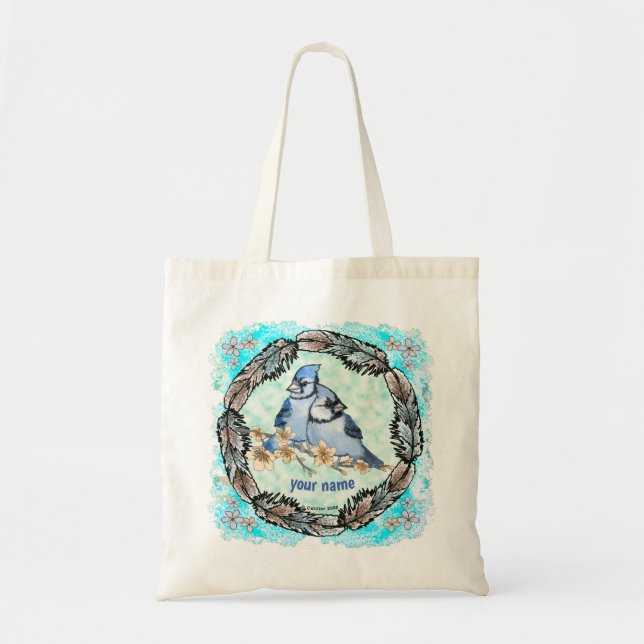 Bolsa Tote Blue Jay Branch (Frente)