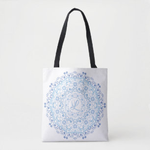 Bolsa Tote Blue Mandala - Saco inicial de ferramentas