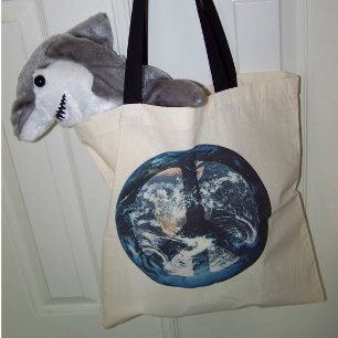 Bolsa Tote Blue Marble World Peace Photo Art