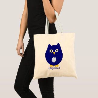 Bolsa Tote Blue Owl Design Personalised
