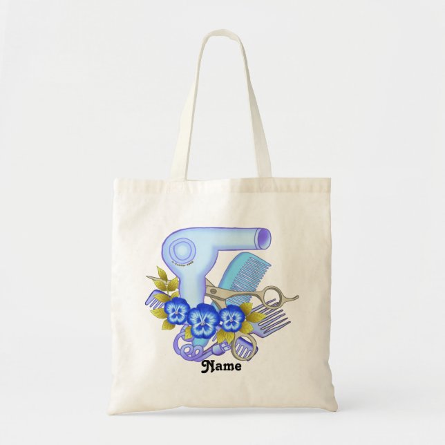 Bolsa Tote Blue Pansy Beautician (Frente)