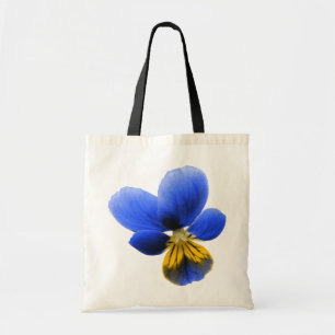 Bolsa Tote Blue Pansy Tote Bag