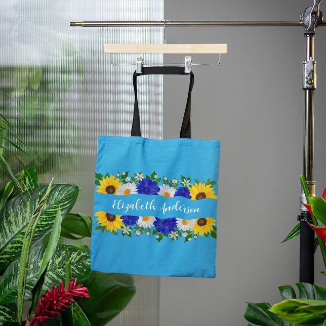 Bolsa Tote Blue Sky Floral (Criador carregado)