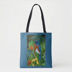 Bolsa Tote Bluebird Ocidental por toda a barra de ferramentas
