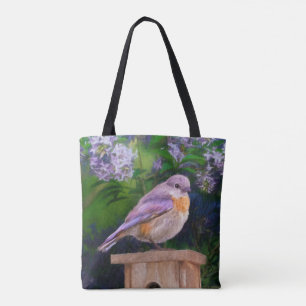 Bolsa Tote Bluebird oriental na neve - Foto original