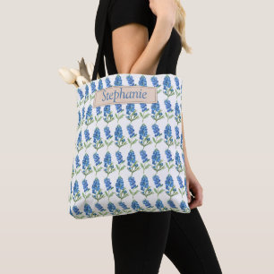 Bolsa Tote Bluebonnets Texas Blue Flowcolor