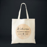 Bolsa Tote Blush Apricot Wedding Bag, Watercolor<br><div class="desc">Moderno. Mínimo. Delicado. Esta coleção usa linhas limpas,  tipos clássicos e uma textura de fundo suave para criar uma aparência elegante para o seu dia especial.</div>