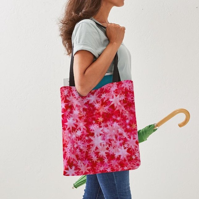 Bolsa Tote Blush de Natal das Estrelas (In situ)