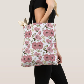 Bolsa Tote Blush Meadow Blooms AOP Floral Weekender