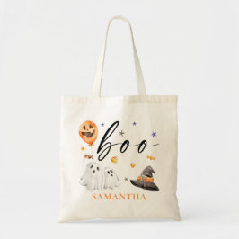 Bolsa Tote Bo Halloween Watercolor Trick ou Tratar