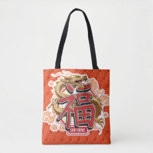 Bolsa Tote "Boa fortuna"