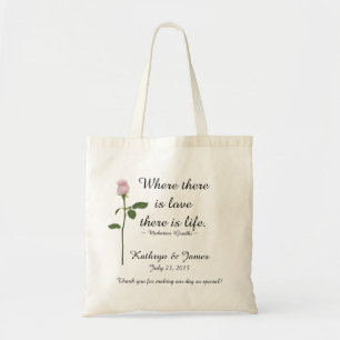 Bolsa Tote Boa vinda/obrigado que do convidado do casamento