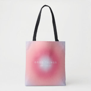 Bolsa Tote Boas Coisas Estão Chegando, Gradiente
