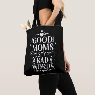 Bolsa Tote Boas Mães Dizem Palavras Maus Dia das Mães Diverti