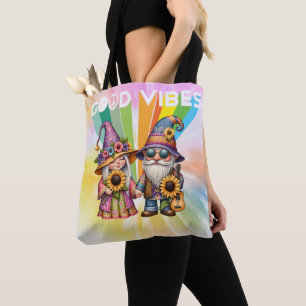 Bolsa Tote Boas Vibes Hippie Gnomos