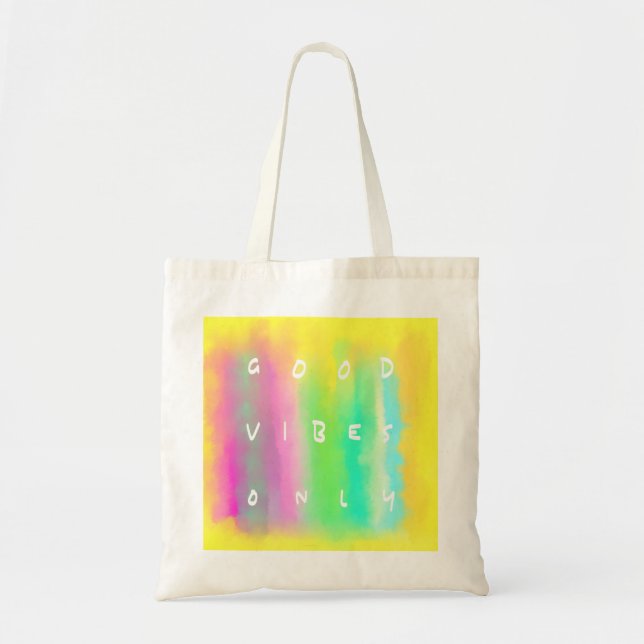 Bolsa Tote Boas Víblias Apenas Pintura Colorida Feliz (Frente)